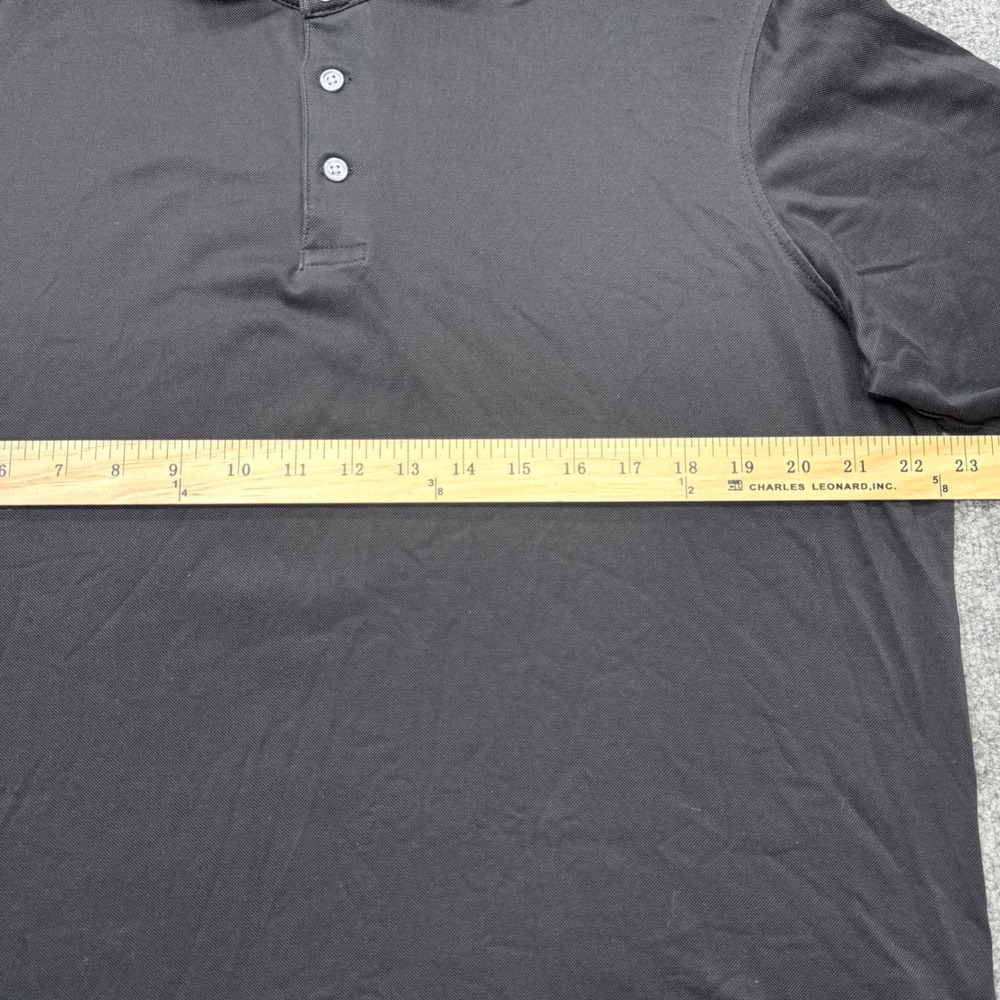 Greyson Mens Black Brrr Cooling Performance Short Sleeve Polo Shirt Large - Picture 4 of 8